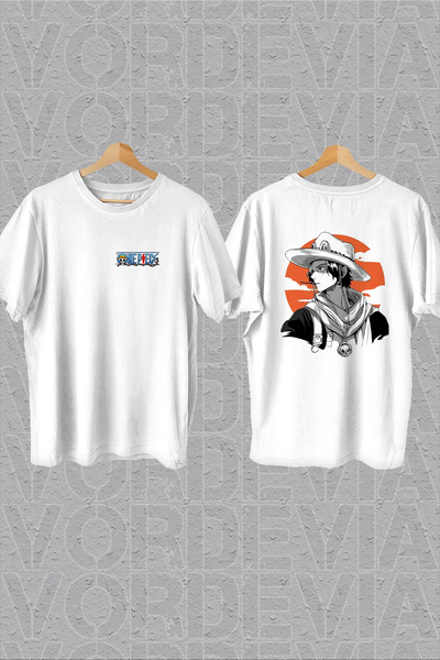 Vordevia Jednodijelni prsluk i leđa Štampano beli Oversize kroj T-shirt