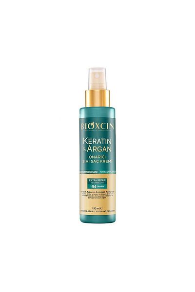 Bioxcin 150 ml Repairing Liquid Conditioner - Keratin and Argan for Damaged and Damaged Hair