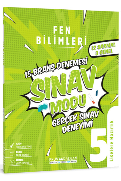Pruva Akademi 5.sınıf Fen Bilimleri Branş Denemesi Sınav Modu Gerçek Sınav De...