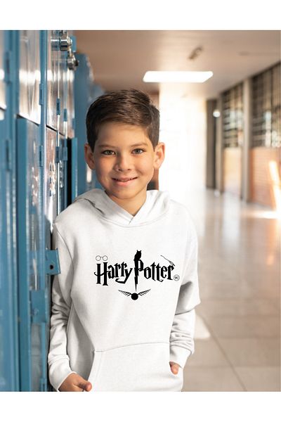 AEMİ Hanorac cu glugă pentru copii, cu imprimeu, Harry Potter