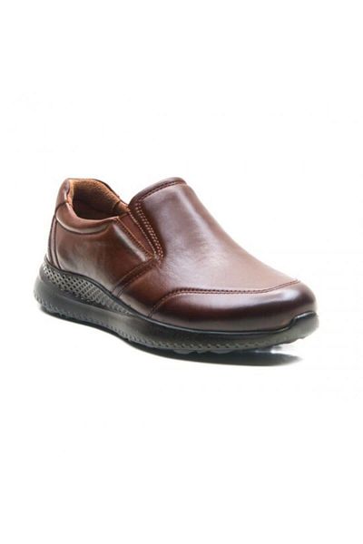 Forelli M47927 Ανδρικά παπούτσια Comfort από γνήσιο δέρμα καφέ