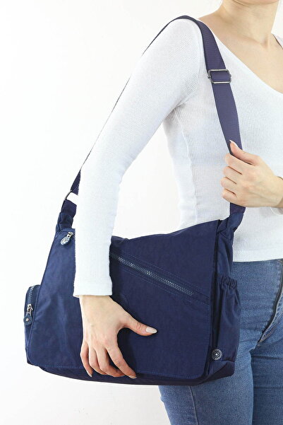 SYHN Lacivert Büyük Boy Günlük Kadın Çapraz Askılı Postacı Omuz Çantası Su Ge...