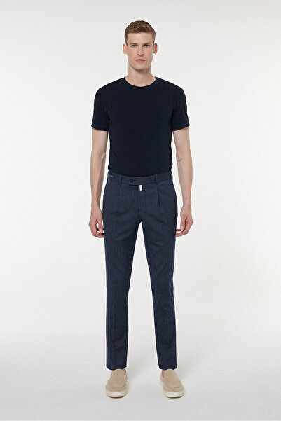 Andrea Nicolotti Παντελόνι από ύφασμα Navy Blue 2726-1K