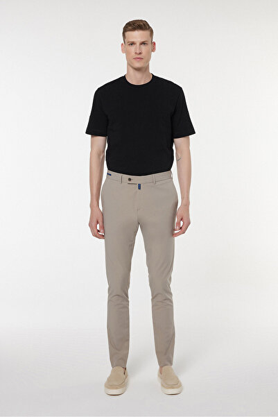 Andrea Nicolotti Beige Fabric Trousers 2844-2