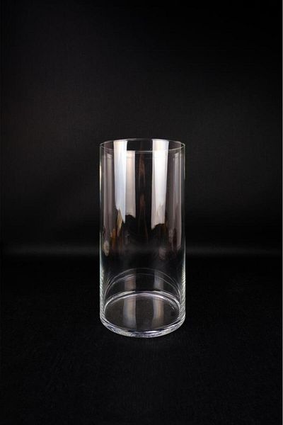Digithome 15X30 cm Glass Decorative Cylinder Vase - C1-1-288