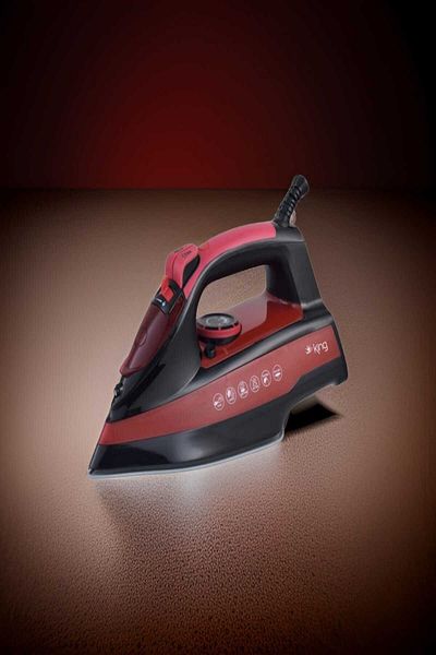 King Karina KBÜ701 Red Steam Iron 4 Years Warranty Heat Controlled
