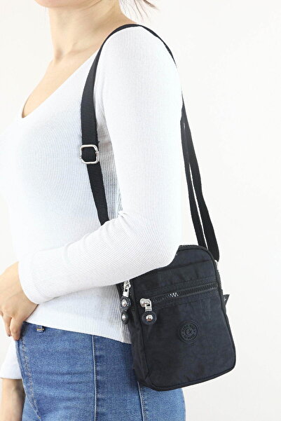 SYHN Siyah Orta Boy Günlük Kadın Çapraz Askılı Cüzdan Telefonluk Çanta Su Geç...