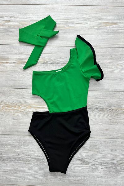 My Kids Wear Girl's Low-cut Model Swimsuit