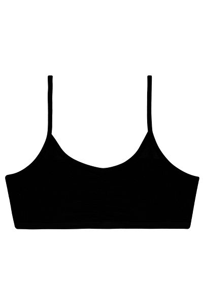 biyokids Бюстие с въжени тиранти за момиче, 5 части, черно, цвят Byo119-1