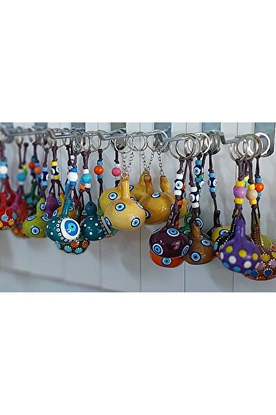 BAKSEPETE سلسلة مفاتيح كالاباش مصنوعة يدويًا، إكسسوار أصلي، زخرفة السيارة، كالاباش الزينة