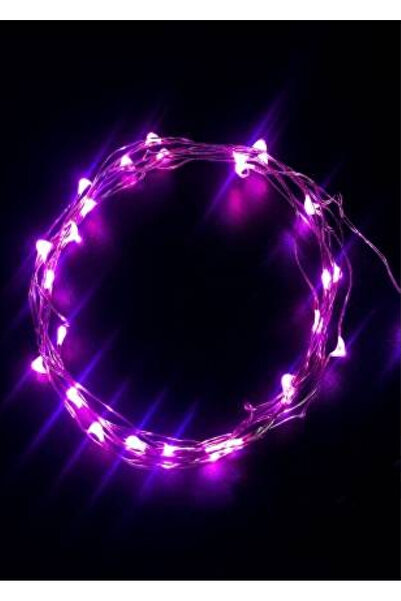 NAHAMİS TRADE USB İle Çalışan 5 Metre Peri Led Mor Renk Dekoratif Aydınlatma