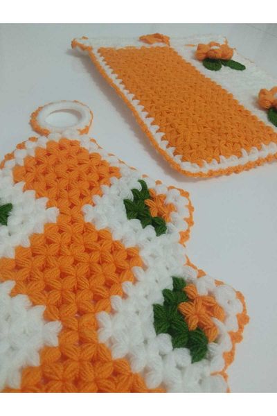 ASAFRİ Hand Knitted Dowry & Gift Fiber Set Set of 2