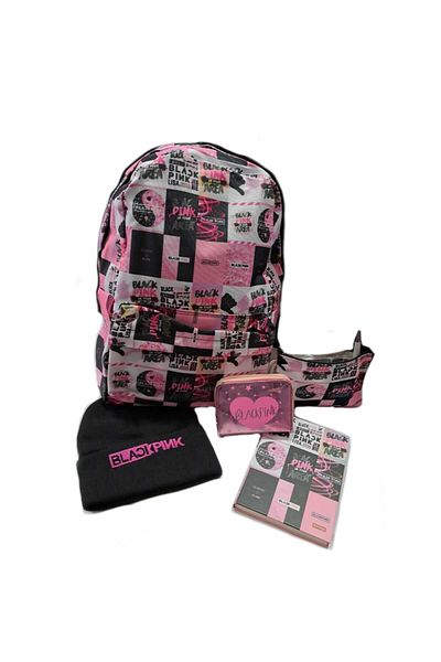 GC GÖKHAN CLUB ΣΑΚΙΔΙΟ ΠΛΑΤΗΣ BLACKPINK NOTEBOOK ΜΠΕΡΕΤ ΠΟΡΤΟΦΟΛΙ ΜΟΛΥΒΙ