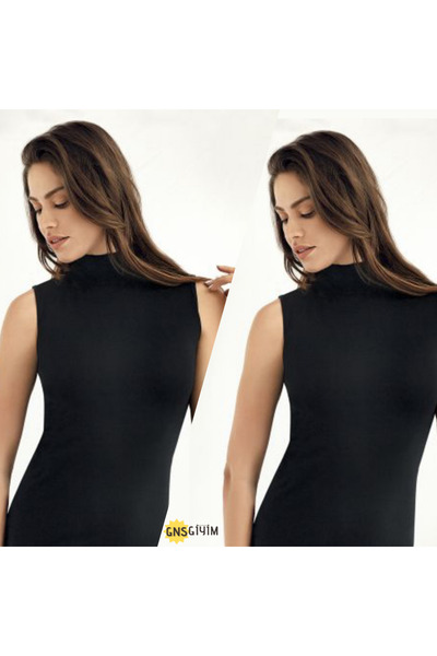 GNSGİYİM Badi cu jumătate de gât cu mânecă zero 2 pachete