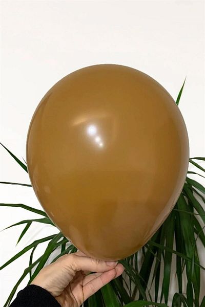 Patladı Gitti 12 Inch Caramel Brown 10 Balloons