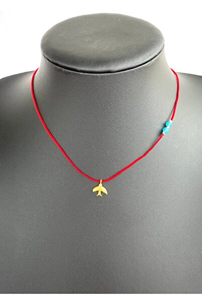 Concept HuBuTU HEDİYELİK MİNİMAL KIRMIZI SONSUZLUK İP KOLYE