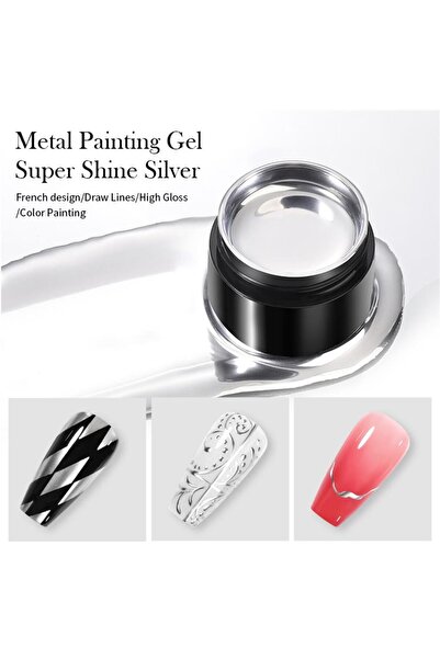 tırnakmania Born Pretty 5ml Silver Metalik Drawing (ÇİZİM) Jeli (56536)