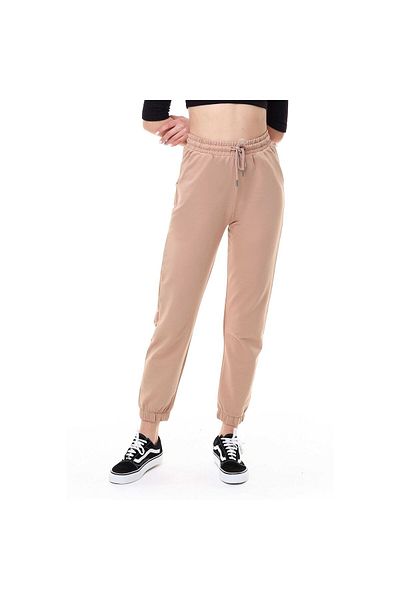 Miss Puddra Γυναικεία αθλητική φόρμα Jogger σε χρώμα Milk Coffee - Μονό πάτο