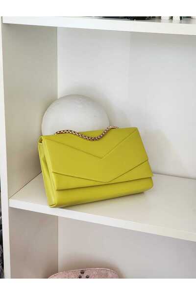 Moom Bag Γυναικείο κουτί φακέλων σε πράσινο νέον Τσάντα ώμου