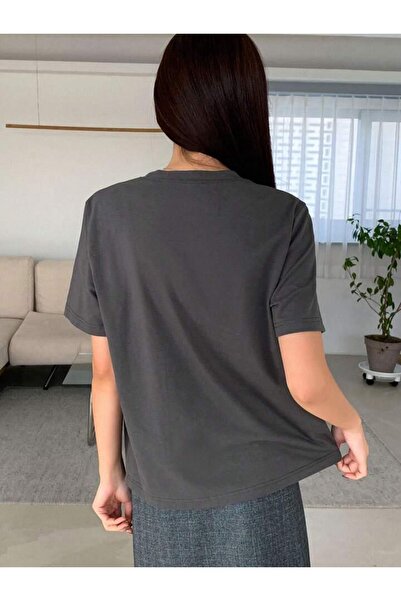 AFROGİYİM Unisex Παντού Ψηφιακά Εκτυπωμένο Oversize T-shirt