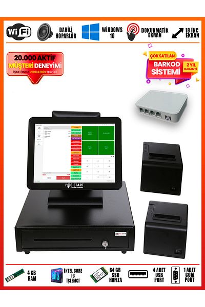 POS START Restaurant Barcode System