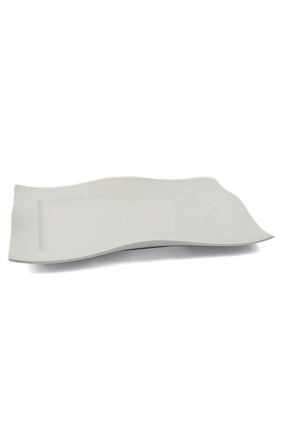 Mikasa Moor Matte White Porcelain Serving Plate 40x29x5cm