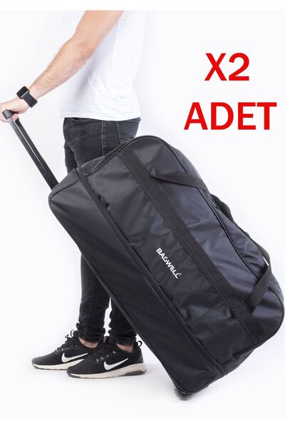 BAGWELL 2 Adet Battal Dev Boy Kumaş Valiz