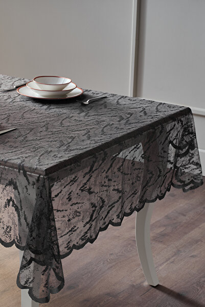 Doqu Home Croco Tablecloth 145x240cm - Anthracite
