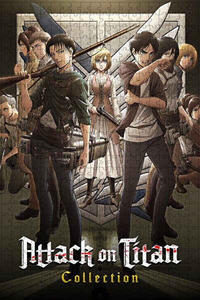 Jeronkarji Attack on Titan (Anime) Collection Film Posterinin 500 Parça Puzzle Yapbozu