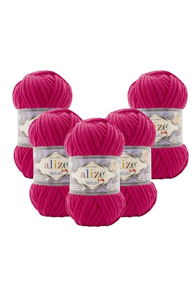 Alize Velluto 5 τεμαχίων 798 Bougainvillea Πλεκτό Χέρι