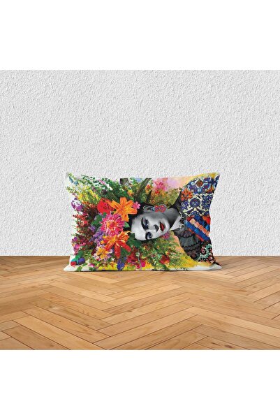 The Lucid Lab Floral Frida Çift Taraflı Yastık Kılıfı - 2 Adet