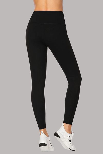 DeeAn Women's Black Recovery High Waist Diving Fabric Casual Sports Leggings