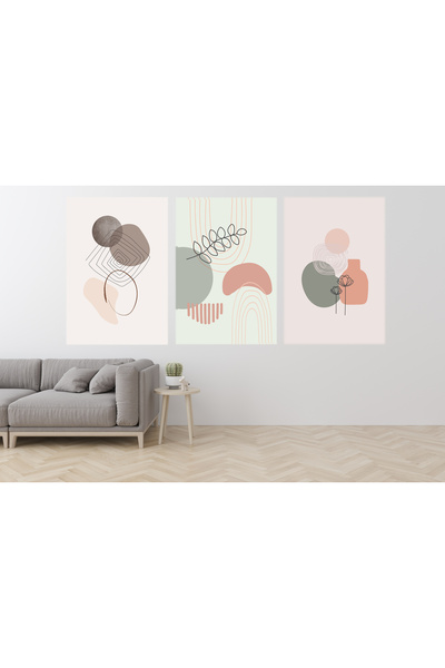 MBA Modern 3 lü kanvas tablo 50x70