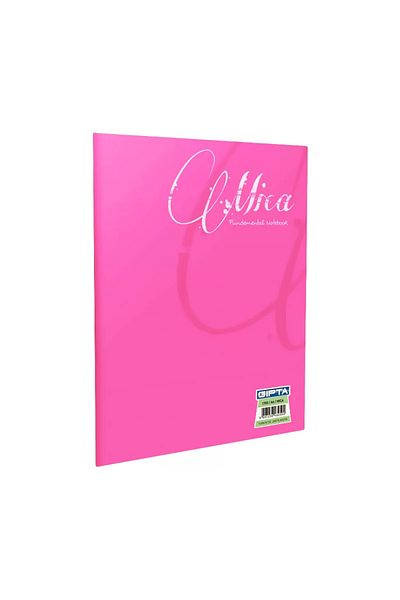 Gıpta Gipta Mica Plastic Cover Notebook A4 Stripes 80 Sheets (1707)