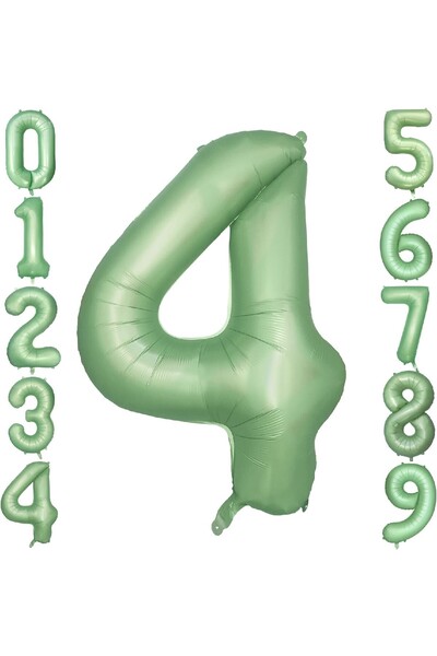 Laviyosa RETRO GREEN MATTE GREEN FIGURE FOIL BALLON