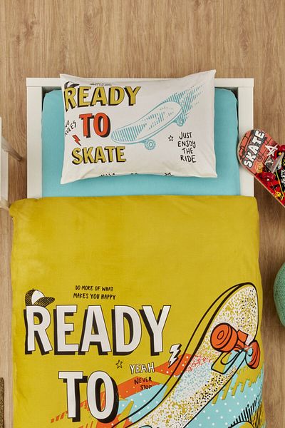Karaca Home Young Skateboard 100% bumbac set de husă de pilota unică