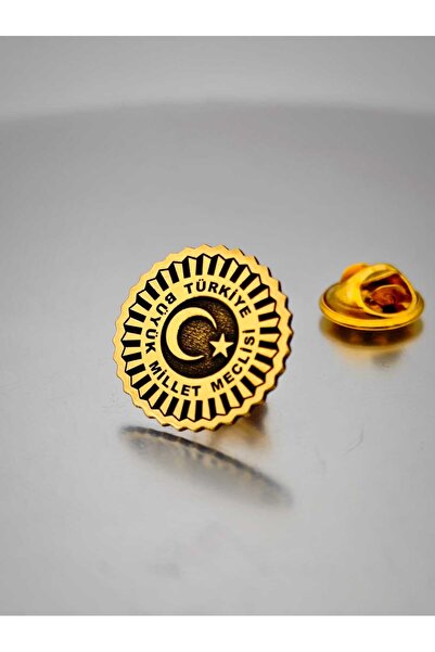 YÖRÜK TASARIM Türkiye Büyük Millet Meclisi Dekope Kesim Yaka Rozeti