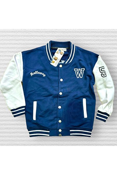 İvven's سترة جامعية أصلية للأطفال مطرزة بثلاثة خيوط