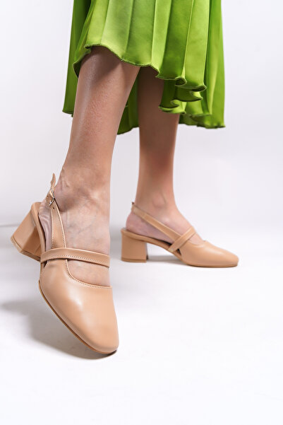 Riccon Linnorel Dámské Boty na podpatku0012109 Nude Skin