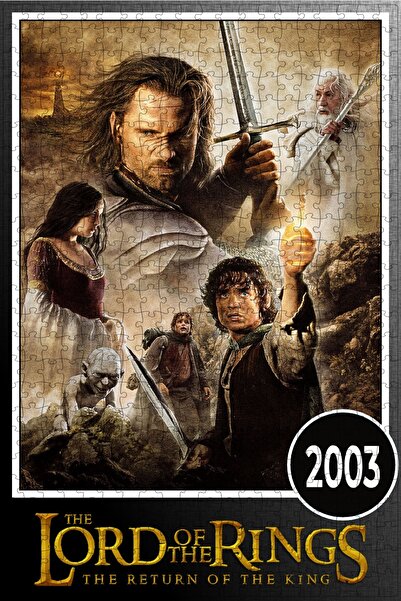 Jeronkarji Yüzüklerin Efendisi: The Return of the King (2003) Film Posterinin 500 Parça Puzzle Yapbozu Sürüm5