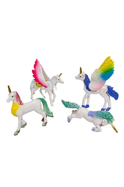Tower Toys Unicorn At Hayvan Seti Pony 4lü Et Malzeme Ayakta Durabilen