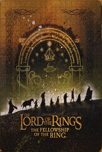 Jeronkarji Yüzüklerin Efendisi: The Fellowship of the Ring (2001) Posterinin 500 Parça Puzzle Yapbozu Sürüm4