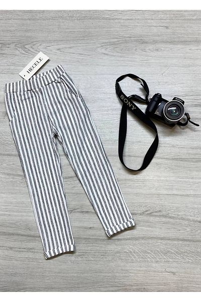 MFS PANTALONI CU DUNȚI DE ȚESĂTURĂ