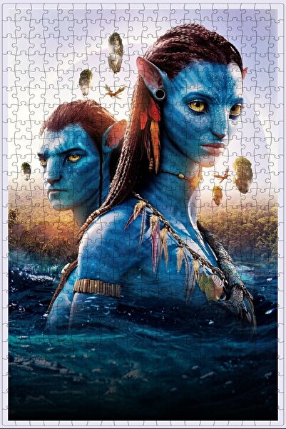 Jeronkarji Avatar: The Way of Water (2022) Film Posterinin 500 Parça Puzzle Yapbozu Sürüm25