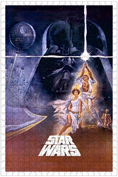 Jeronkarji Star Wars (1977) Film Posterinin 500 Parça Puzzle Yapbozu Sürüm3