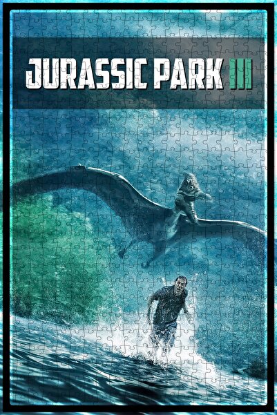 Jeronkarji Jurassic Park III (2001) Film Posterinin 500 Parça Puzzle Yapbozu