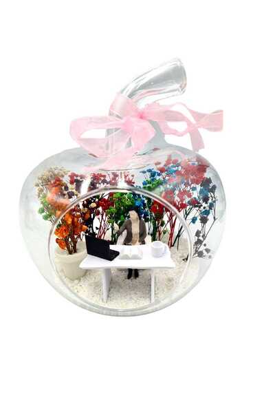 Genel Markalar Kadınlar Günü Teraryum Elma Cam Fanus Yeni Işinde Başarılar Iş...