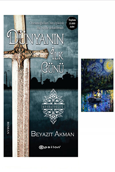 puslurotalar Dünyanın İlk Günü - Beyazıt Akman (Koleksiyon Kitap) + Mavi Gece...