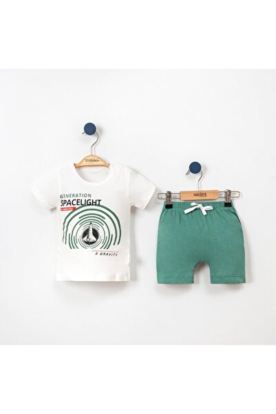 Bebelove Spacelight Baby Boy Short Sleeve Double Set with Shorts