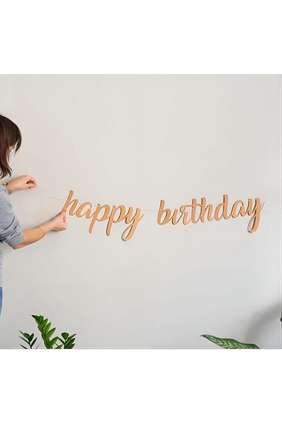 kidspartim Χρόνια Πολλά Καλλιγραφία Banner Kraft 110x20 cm